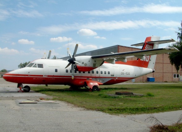 Prototyp L610 na letišti v Kunovicích