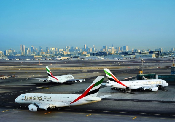 Emirates Airbusy A380