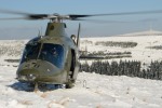 vrtulník Agusta A 109 v českých horách
