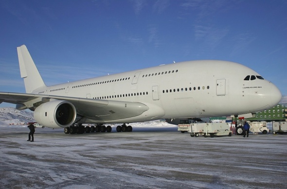 A380 Iqualit zkoušky při nízkých teplotách 2006 foto Eric Fortin