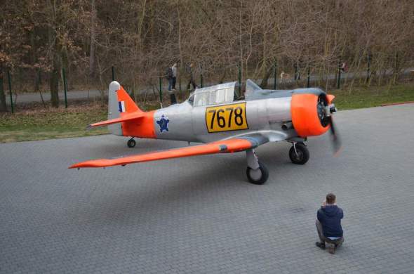 North American T 6 letecké muzeum Praha Točná