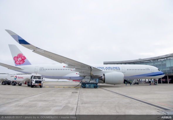 Airbus A350 WB China Airlines před předávacím letem