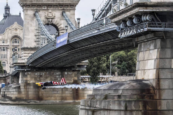 Martin Šonka pod mostem RBAR 2018 Budapešť