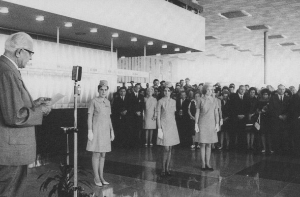 1968 otevreni noveho letiště generál Svoboda Praha