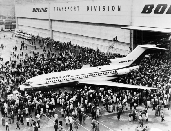první roll out Boeing  B 727