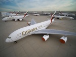 Emirates Airbus A380 letiště Dubaj