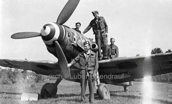 Messerschmitt Bf 109 letiště Pardubice